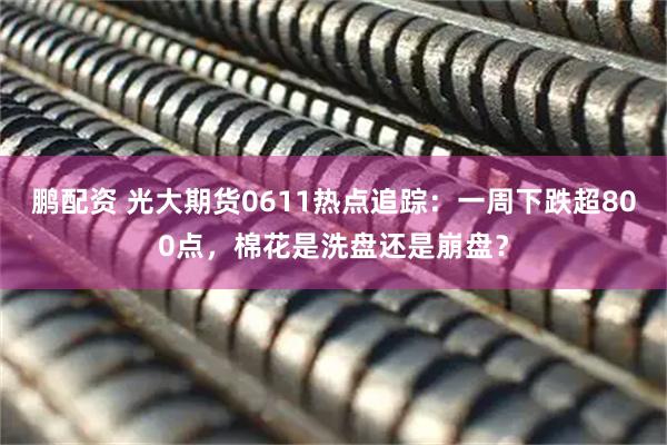 鹏配资 光大期货0611热点追踪：一周下跌超800点，棉花是洗盘还是崩盘？