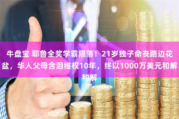 牛盘宝 耶鲁全奖学霸陨落！21岁独子命丧路边花盆，华人父母含泪维权10年，终以1000万美元和解